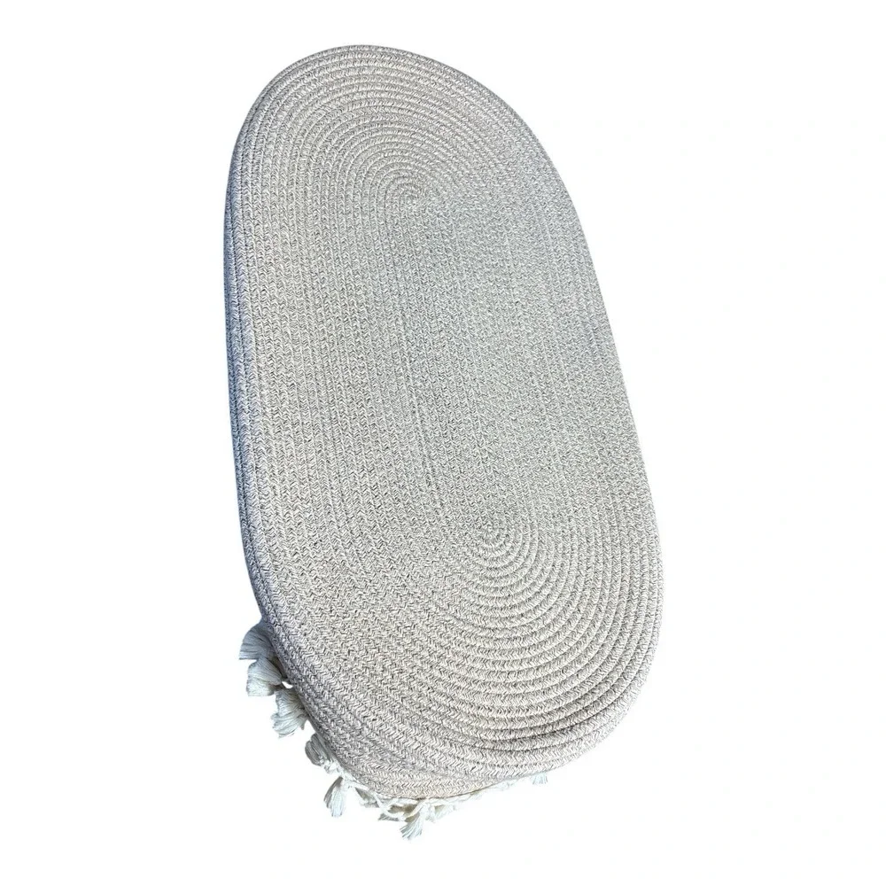 Baby Changing Basket Handmade Boho Cotton Safety Strap Soft Foldable